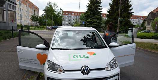 Foto: Fahrzeug der ambulanten Pflege