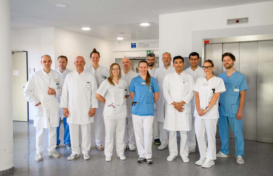 Das Team der Klinik für Allgemein-, Viszeral-, Thorax- und Gefäßchirurgie